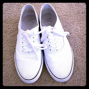 Layla Lace Up White Canvas Sneakers 6